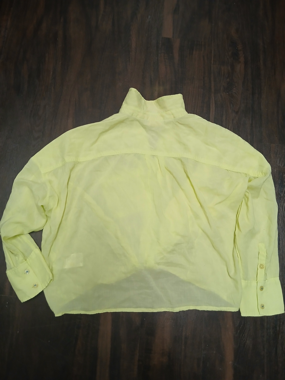 Pilcro Pale Yellow Button-Down Shirt - Picture 7 of 8